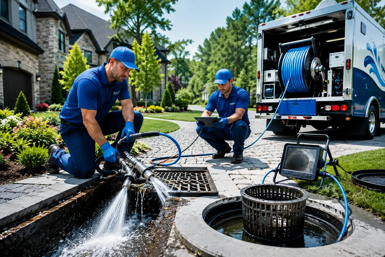 Local outdoor drain cleaning professionals in La Fontaine, IN